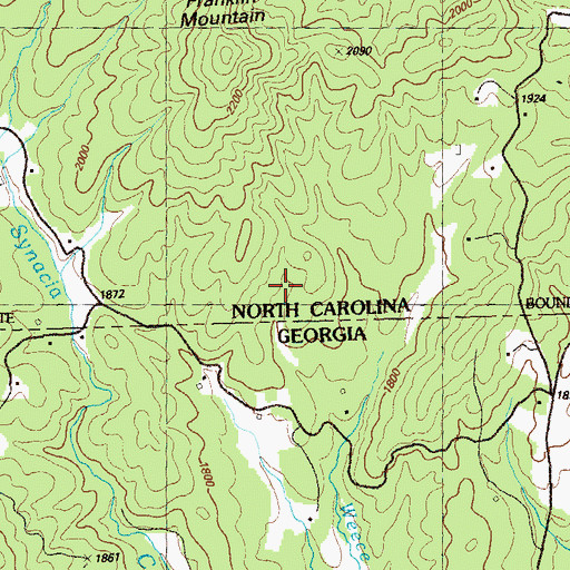 Topographic Map of Salem, GA