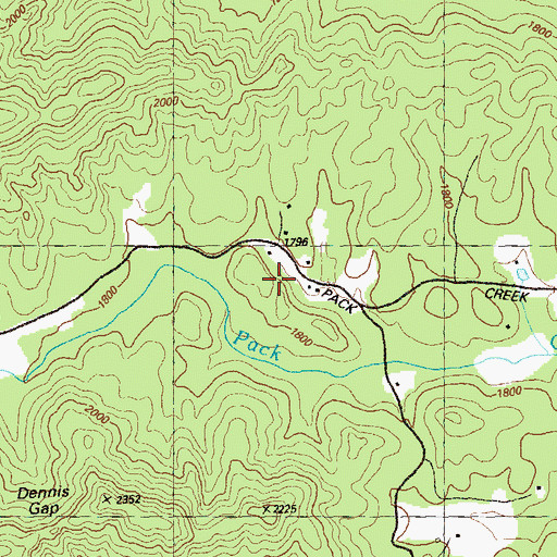 Topographic Map of Mount Agony Church, GA