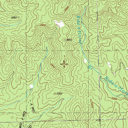 Topographic Map of Chattahoochee National Forest, GA