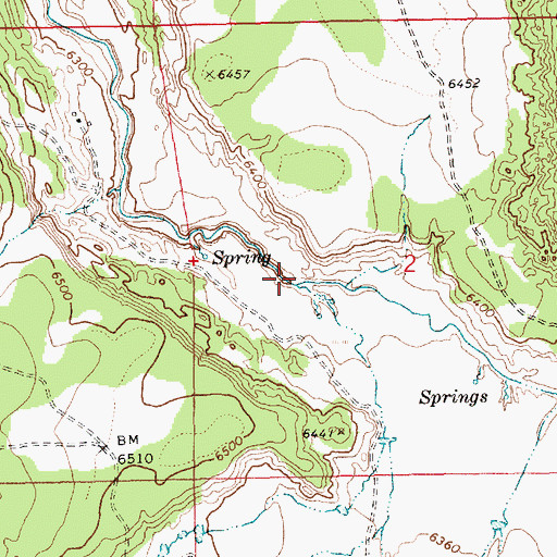Topographic Map of Cottonwood Canyon, AZ