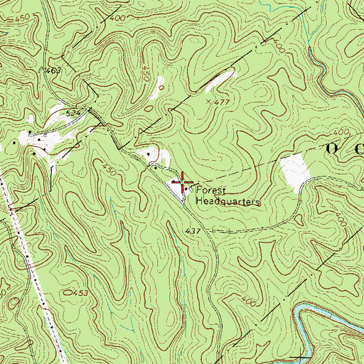 Topographic Map of Hilchiti Experimental Forest Station, GA