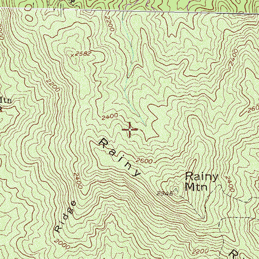 Topographic Map of Bartram Trail, GA