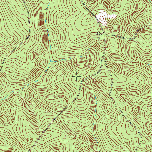 Topographic Map of Deep Well Hunt Camp, GA