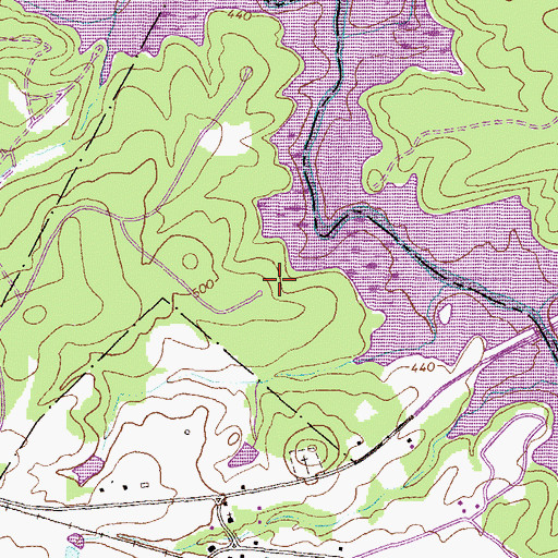 Topographic Map of Moon Hunt Camp, GA
