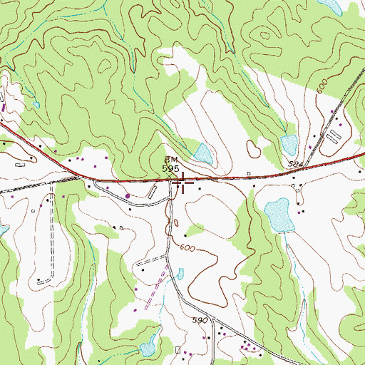 Topographic Map of Greensboro Water Treatment Station, GA