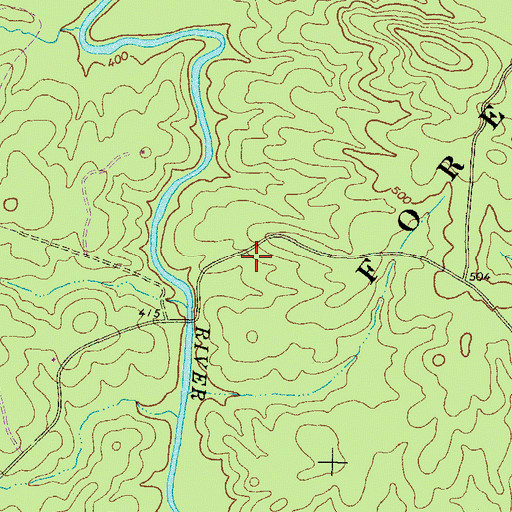 Topographic Map of Little River Hunt Camp, GA