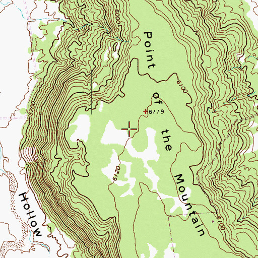 Topographic Map of Point of the Mountain, AZ