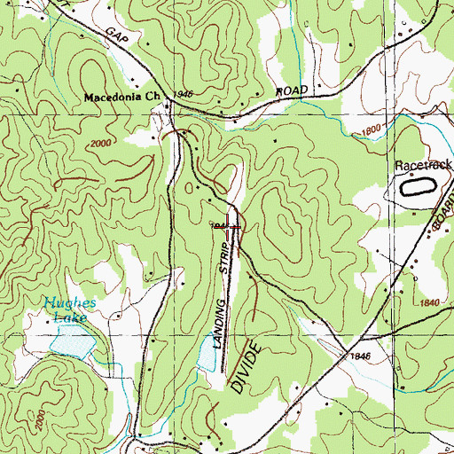 Topographic Map of Macedonia School, GA