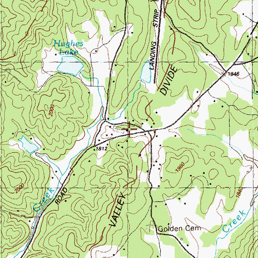 Topographic Map of Youngs Chapel, GA
