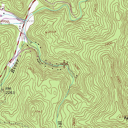 Topographic Map of High Shoals Falls Scenic Area, GA