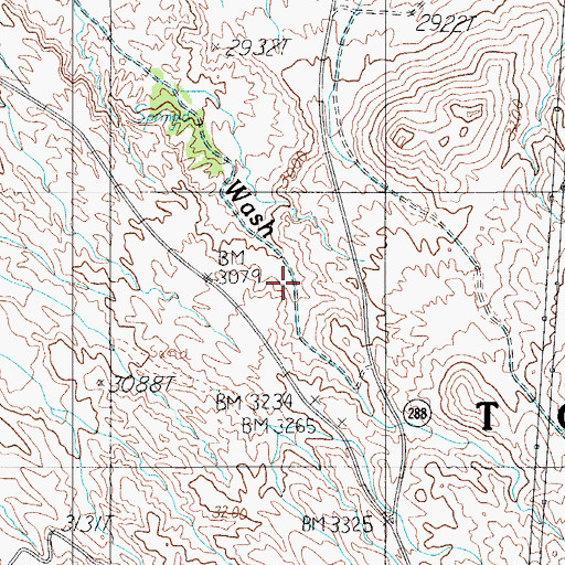Topographic Map of Poison Spring, AZ