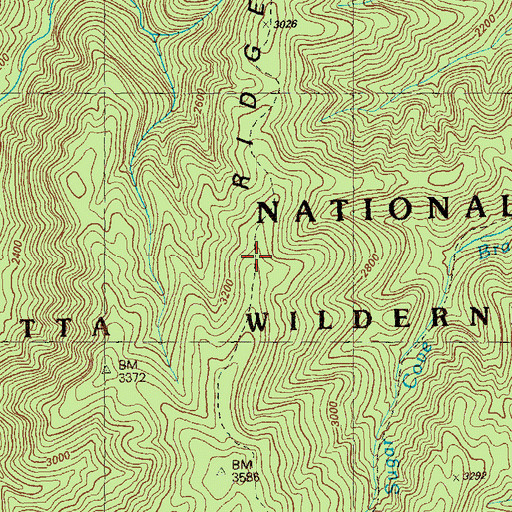 Topographic Map of Rough Ridge Trail, GA