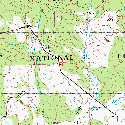 Topographic Map of Tate School, GA