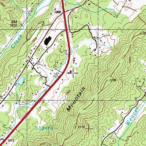 Topographic Map of Tocca Ranger Station, GA