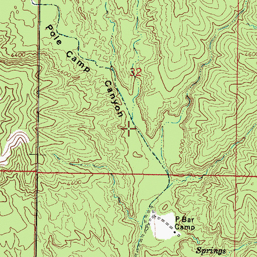 Topographic Map of Pole Camp Canyon, AZ