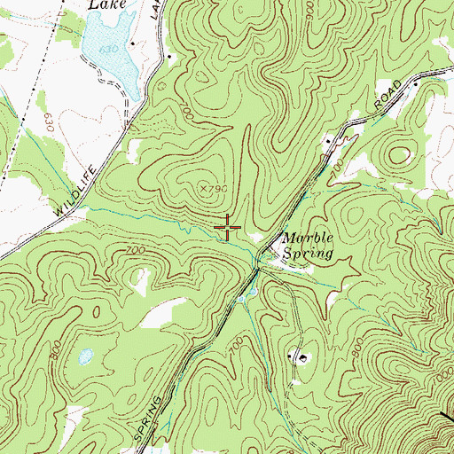 Topographic Map of James H Floyd State Park, GA