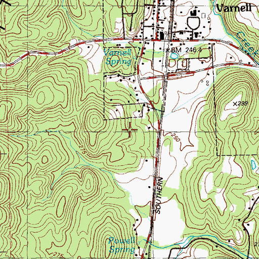 Topographic Map of Huckleberry Pond, GA