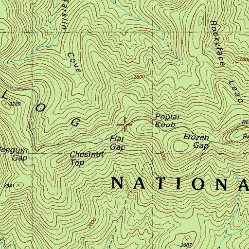 Topographic Map of Ebenezer, GA