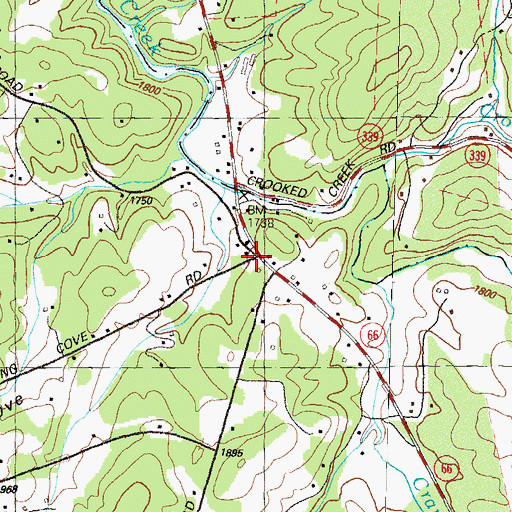 Topographic Map of Welch, GA