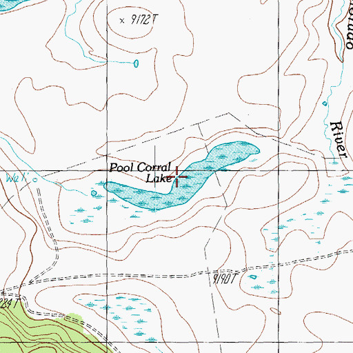 Topographic Map of Pool Corral Lake, AZ