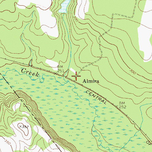 Topographic Map of Almira, GA