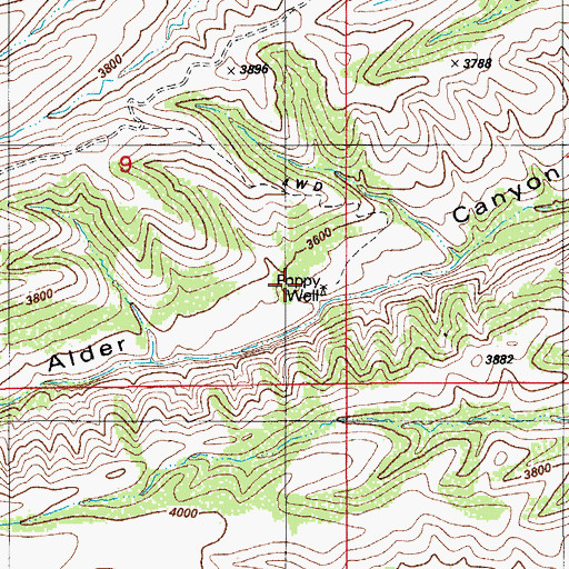 Topographic Map of Poppy Well, AZ