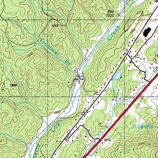 Topographic Map of Ballew Mill, GA