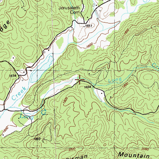 Topographic Map of Brown Mill, GA