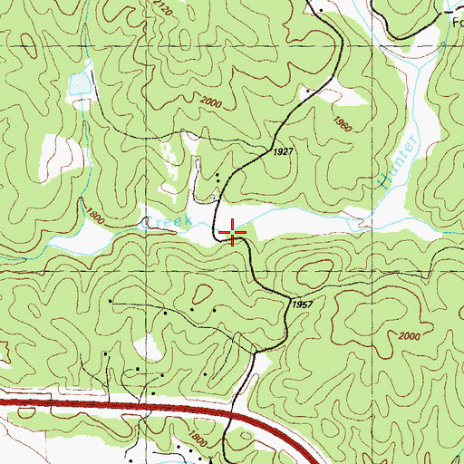 Topographic Map of Bryan Mill, GA