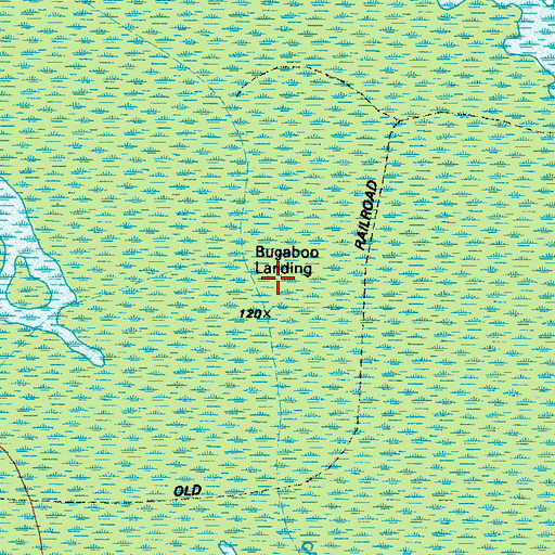 Topographic Map of Bugaboo Landing, GA