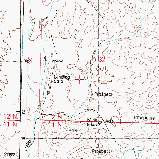 Topographic Map of Potts Tank, AZ