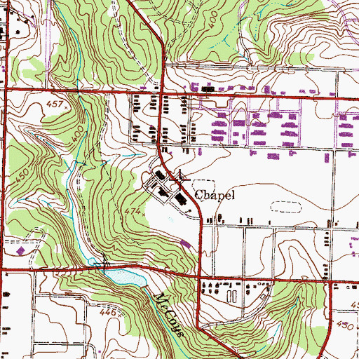 Topographic Map of Fort Gordon, GA