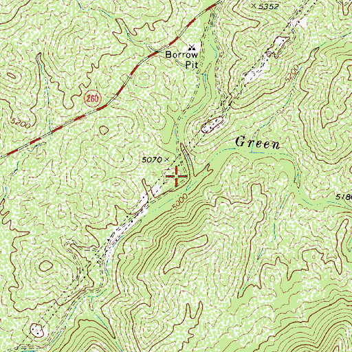 Topographic Map of Preacher Canyon, AZ