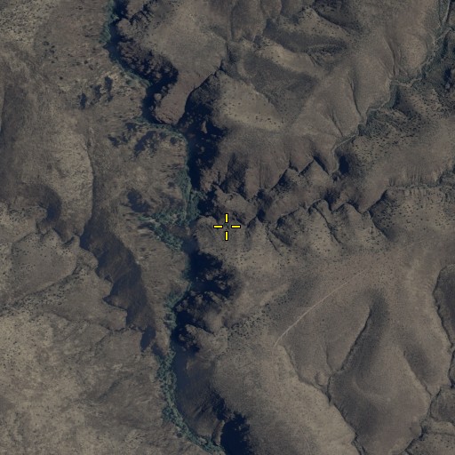 Aerial/Satellite Image of Cottonwood Canyon, AZ