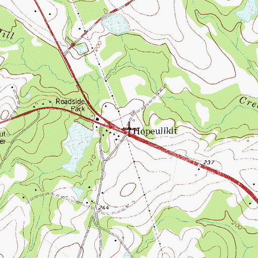 Topographic Map of Hopeulikit, GA