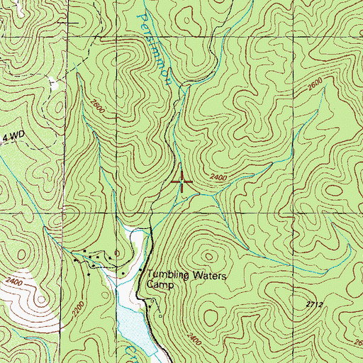 Topographic Map of Kilby Mill, GA