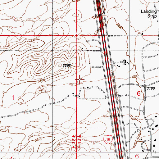 Topographic Map of Puerto Canyon, AZ