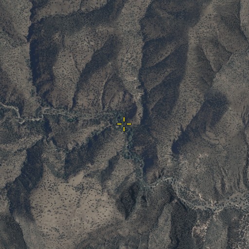 Aerial/Satellite Image of Cottonwood Canyon, AZ