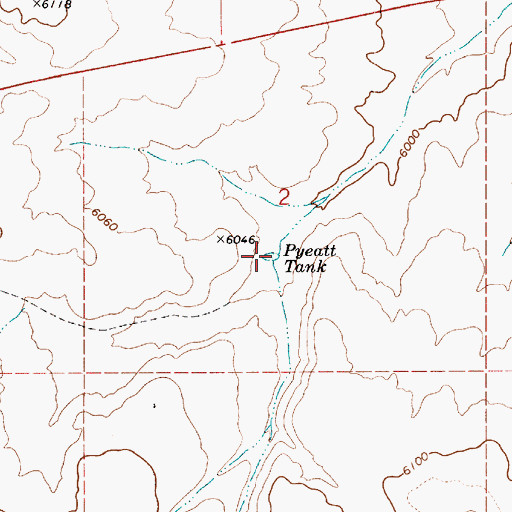 Topographic Map of Pyeatt Tank, AZ