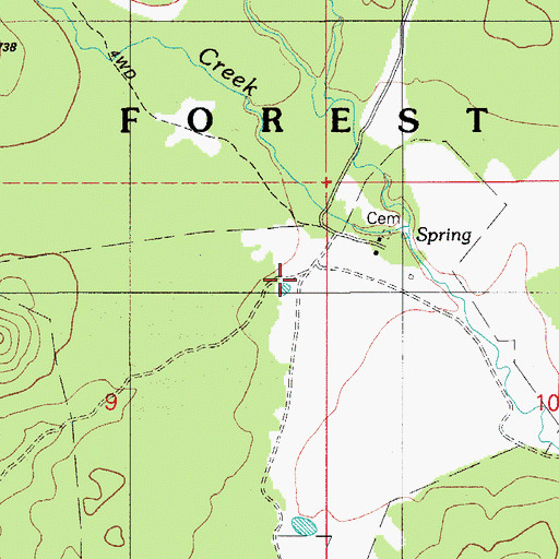 Topographic Map of Q Ranch, AZ