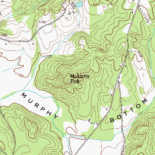 Topographic Map of Murphy Top, GA