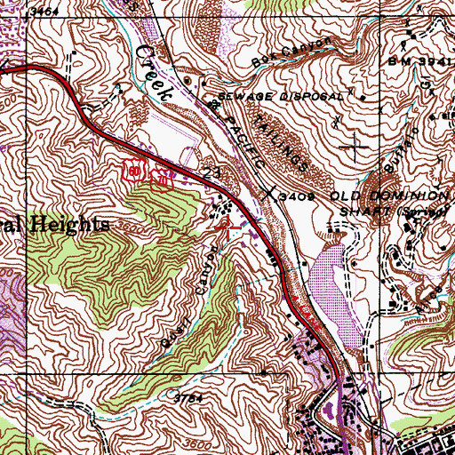Topographic Map of Quail Canyon, AZ
