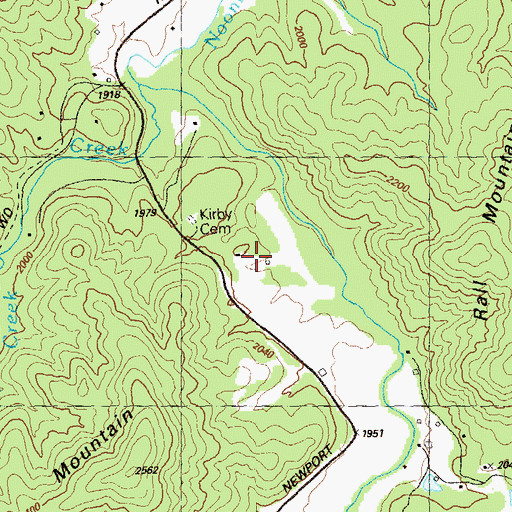 Topographic Map of Newport, GA
