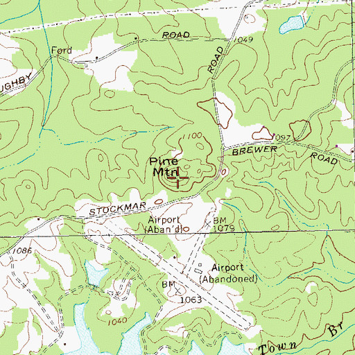 Topographic Map of Pine Mountain, GA