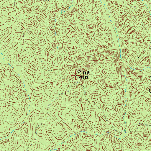 Topographic Map of Pine Mountain, GA