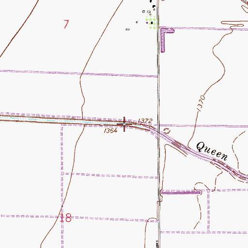 Topographic Map of Queen Creek, AZ