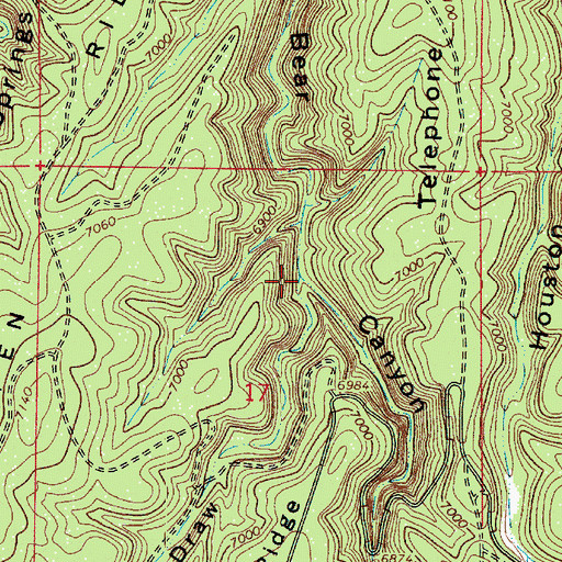 Topographic Map of Quien Sabe Draw, AZ