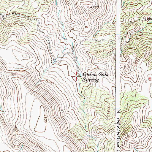 Topographic Map of Quien Sabe Spring, AZ