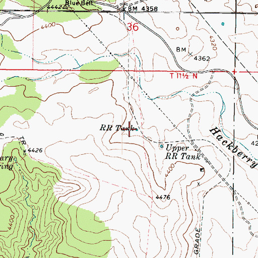 Topographic Map of RR Tank, AZ