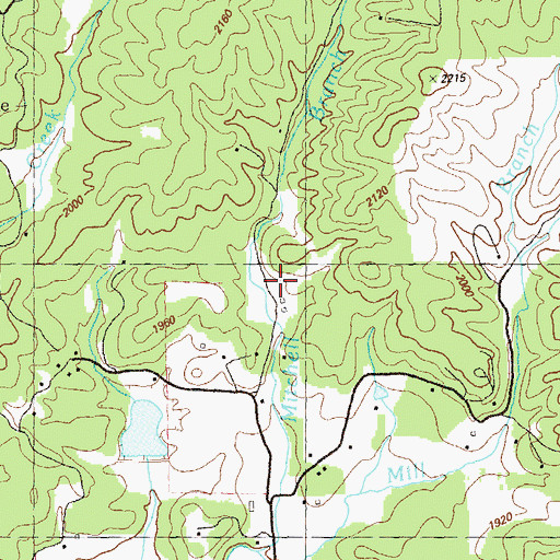 Topographic Map of Sparks Mill, GA